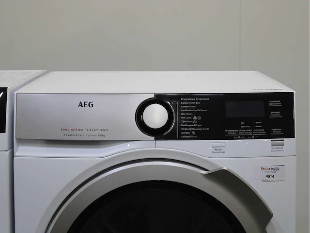 Aeg 7000 series | lavamat prosteam technology wasmachine & aeg 8000 series | lavatherm absolutecare system wasdroger - afbeelding 6 van  8