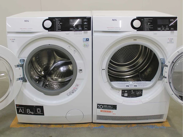 Aeg 7000 series | lavamat prosteam technology wasmachine & aeg 8000 series | lavatherm absolutecare system wasdroger - afbeelding 2 van  8