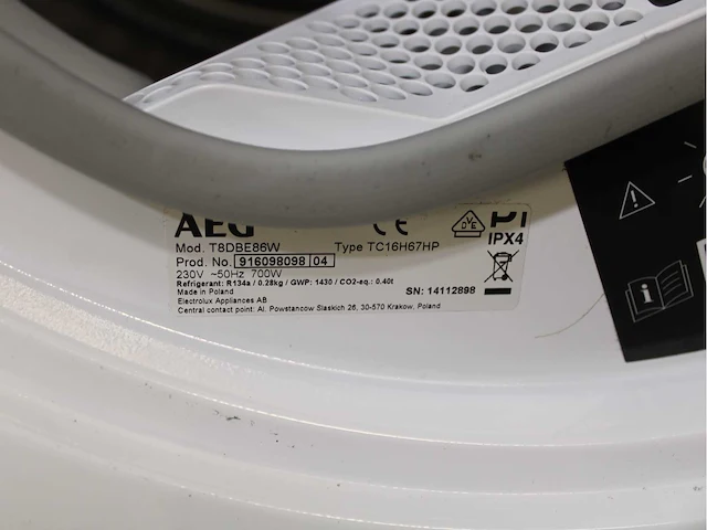 Aeg 7000 series | lavamat prosteam technology wasmachine & aeg 8000 series | lavatherm absolutecare system wasdroger - afbeelding 8 van  8