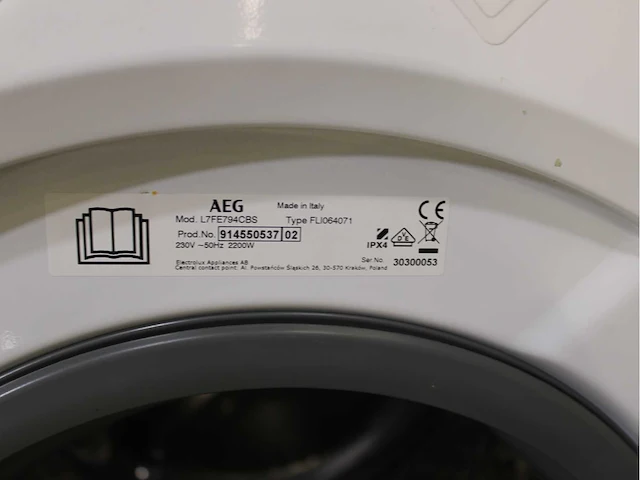 Aeg 7000 series | lavamat prosteam technology wasmachine & aeg 8000 series | lavatherm absolutecare system wasdroger - afbeelding 5 van  8