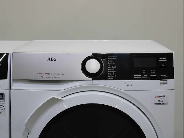 Aeg 7000 series | lavamat prosteam technology wasmachine & aeg 8000 series | lavatherm absolutecare system wasdroger - afbeelding 6 van  8