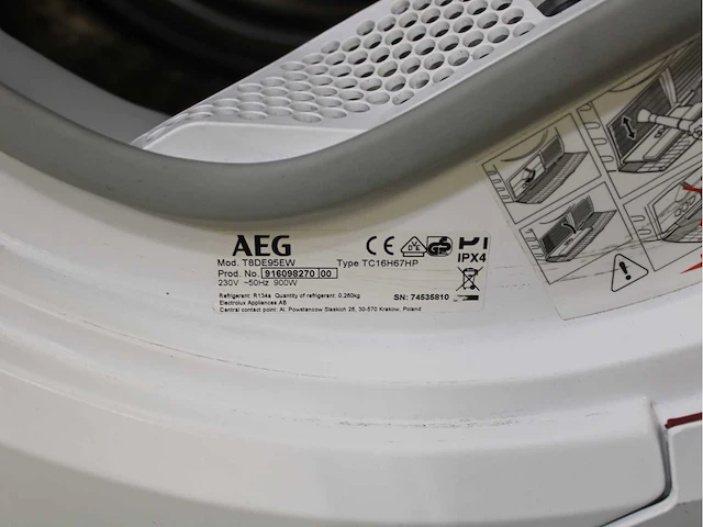 Aeg 7000 series | lavamat prosteam technology wasmachine & aeg 8000 series | lavatherm absolutecare system wasdroger - afbeelding 8 van  8