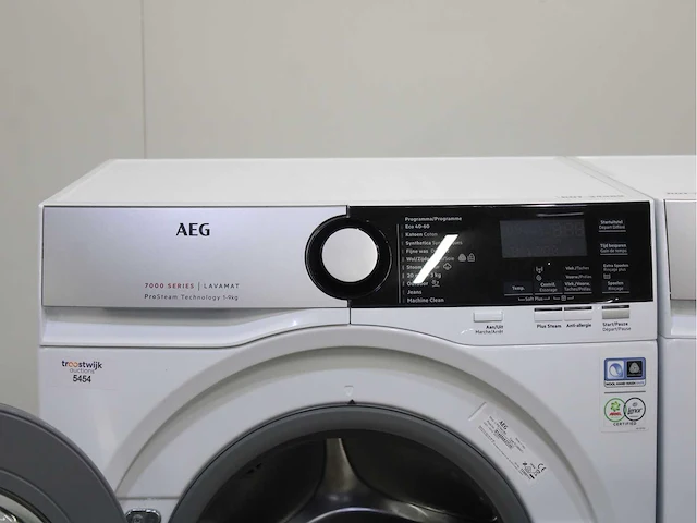 Aeg 7000 series | lavamat prosteam technology wasmachine & aeg 8000 series | lavatherm absolutecare system wasdroger - afbeelding 3 van  8