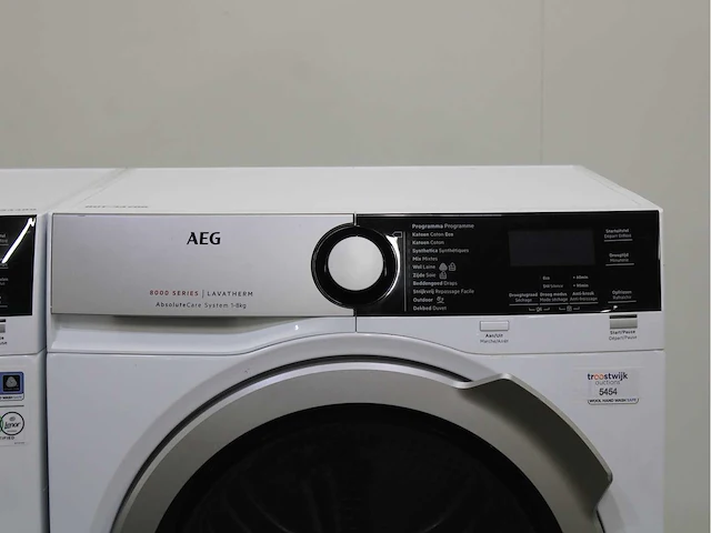 Aeg 7000 series | lavamat prosteam technology wasmachine & aeg 8000 series | lavatherm absolutecare system wasdroger - afbeelding 6 van  8