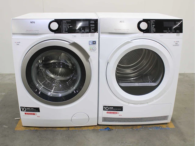 Aeg 7000 series | lavamat prosteam technology wasmachine & aeg 8000 series | lavatherm absolutecare system wasdroger - afbeelding 1 van  8