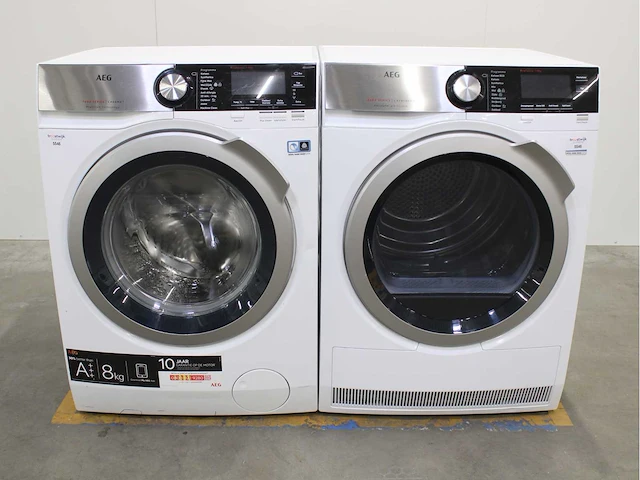 Aeg 7000 series | lavamat prosteam technology wasmachine & aeg 8000 series | lavatherm absolutecare system wasdroger - afbeelding 1 van  8