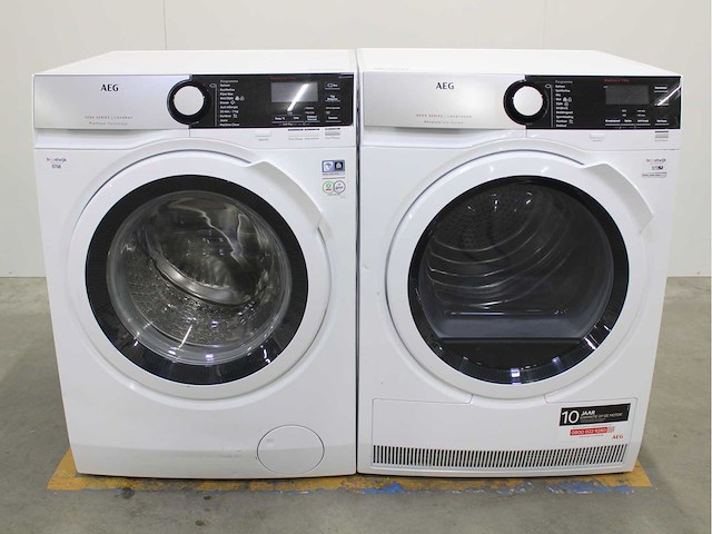 Aeg 7000 series | lavamat prosteam technology wasmachine & aeg 8000 series | lavatherm absolutecare system wasdroger - afbeelding 1 van  8
