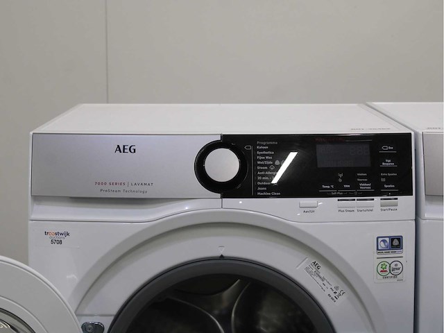 Aeg 7000 series | lavamat prosteam technology wasmachine & aeg 8000 series | lavatherm absolutecare system wasdroger - afbeelding 3 van  8