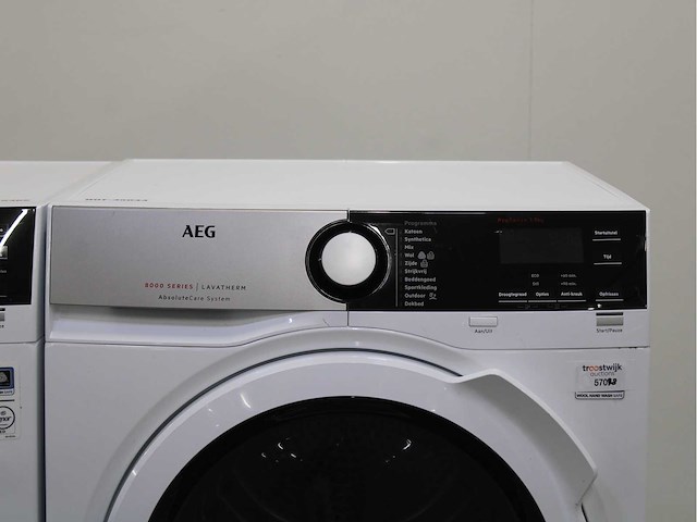 Aeg 7000 series | lavamat prosteam technology wasmachine & aeg 8000 series | lavatherm absolutecare system wasdroger - afbeelding 6 van  8