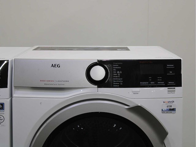 Aeg 7000 series | lavamat prosteam technology wasmachine & aeg 8000 series | lavatherm absolutecare system wasdroger - afbeelding 6 van  8