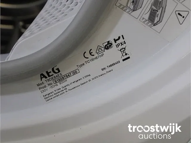 Aeg 7000 series lavamat prosteam technology wasmachine & aeg 8000 series lavatherm absolutecare system droger - afbeelding 8 van  8