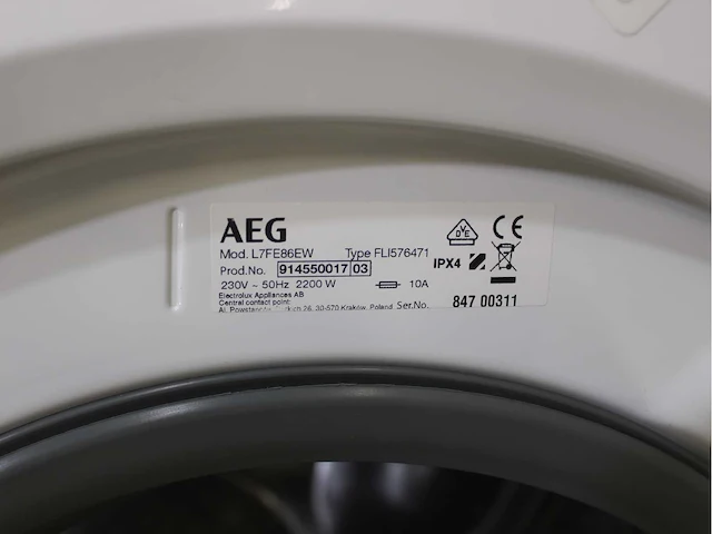 Aeg 7000 series | lavamat prosteam technology wasmachines & aeg 8000 series | lavatherm absolutecare system wasdrogers - afbeelding 5 van  8