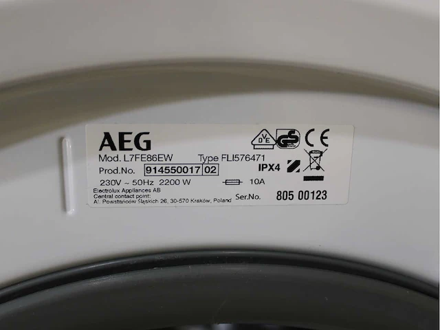 Aeg 7000 series | lavamat prosteam technology wasmachines & aeg 8000 series | lavatherm absolutecare system wasdrogers - afbeelding 5 van  8