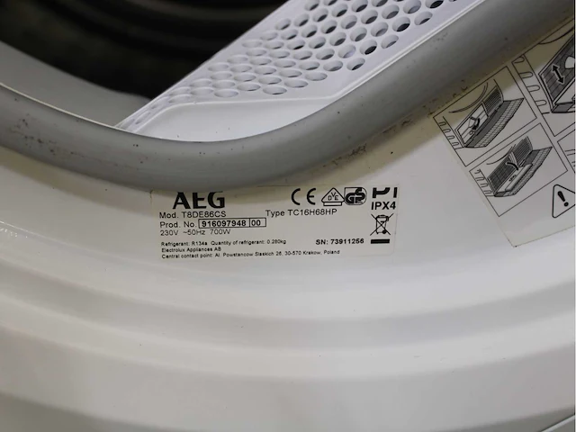 Aeg 7000 series | lavamat prosteam technology wasmachines & aeg 8000 series | lavatherm absolutecare system wasdrogers - afbeelding 8 van  8