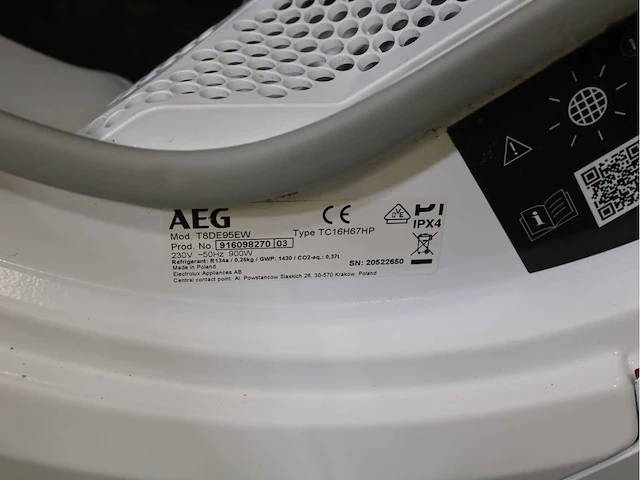 Aeg 7000 series | lavamat prosteam technology wasmachines & aeg 8000 series | lavatherm absolutecare system wasdrogers - afbeelding 8 van  8