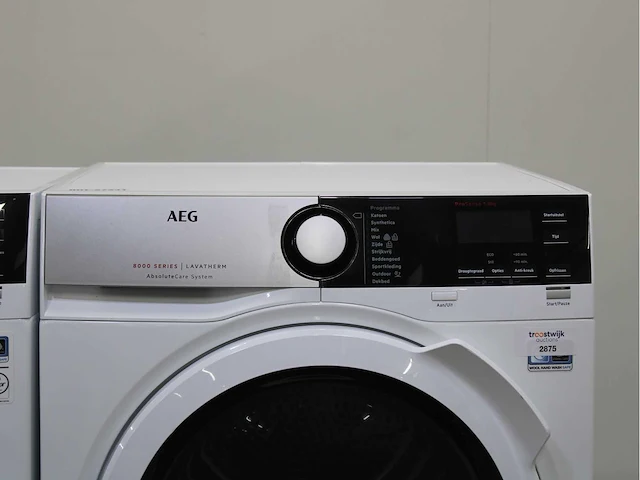 Aeg 7000 series | lavamat prosteam technology wasmachines & aeg 8000 series | lavatherm absolutecare system wasdrogers - afbeelding 6 van  8