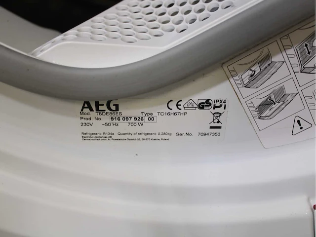 Aeg 7000 series | lavamat prosteam technology wasmachines & aeg 8000 series | lavatherm absolutecare system wasdrogers - afbeelding 8 van  8