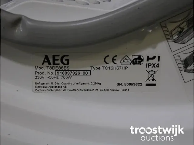Aeg 7000 series | lavamat prostream technology wasmachine & aeg 8000 series | lavatherm absolutecare system droger - afbeelding 8 van  8