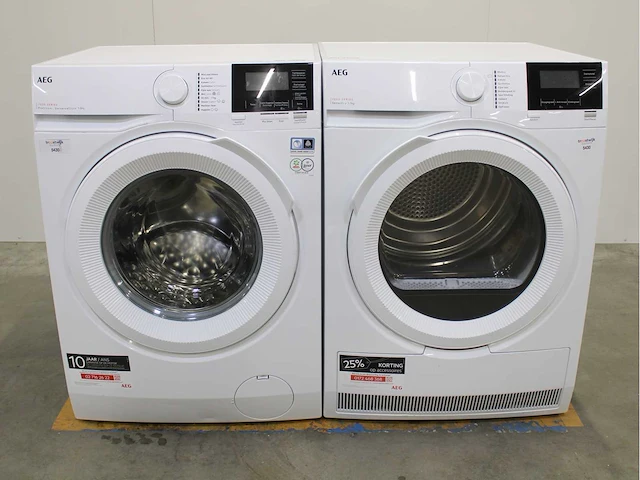 Aeg 7000 series | prosteam . universaldose wasmachine & aeg 7000 series | sensidry wasdroger - afbeelding 1 van  8