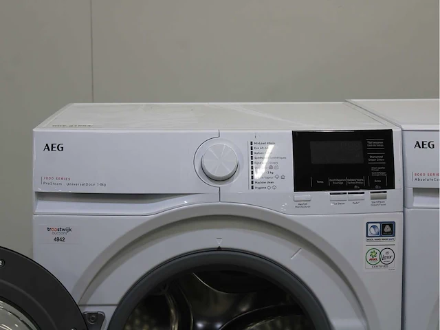 Aeg 7000 series prosteam . universaldose wasmachine & aeg 8000 series absolutecare wasdroger - afbeelding 3 van  8