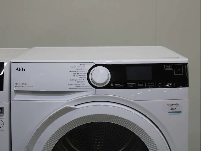 Aeg 7000 series prosteam . universaldose wasmachine & aeg 8000 series absolutecare wasdroger - afbeelding 6 van  8