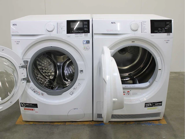 Aeg 7000 series prosteam wasmachine & aeg 6000 series | lavatherm prosense technology wasdroger - afbeelding 2 van  8