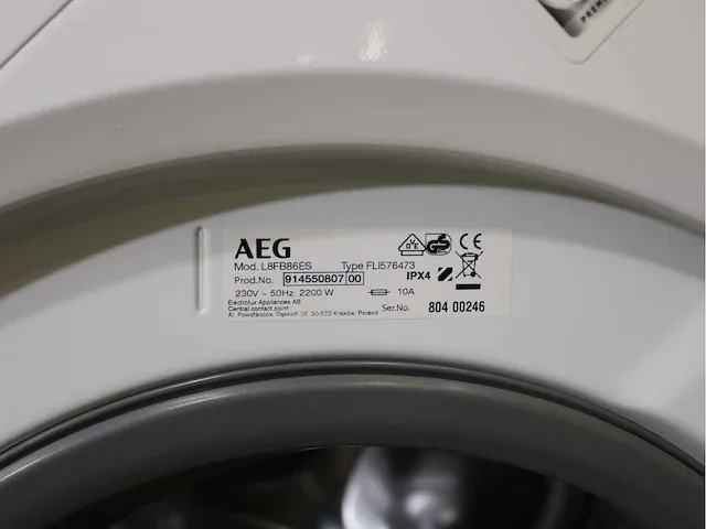 Aeg 8000 series | lavamat ã?komix technology wasmachine & aeg 6000 series | lavatherm prosense technology droger - afbeelding 5 van  8