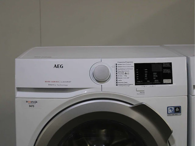 Aeg 8000 series | lavamat ã?komix technology wasmachine & aeg 7000 series | lavatherm sensidry technology wasdroger - afbeelding 3 van  8