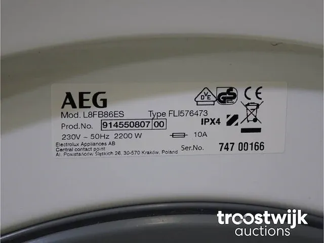 Aeg 8000 series | lavamat ã?komix technology wasmachine & aeg 8000 series | lavatherm absolutecare system droger - afbeelding 5 van  8