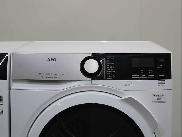 Aeg 8000 series | lavamat ã?komix technology wasmachine & aeg 8000 series | lavatherm absolutecare system wasdroger - afbeelding 6 van  8