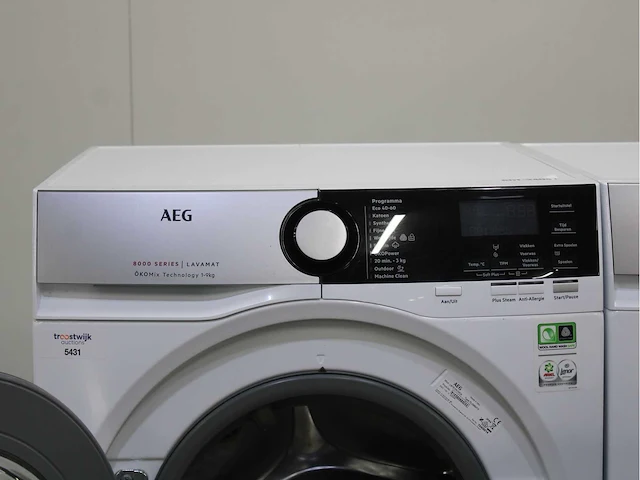 Aeg 8000 series | lavamat ã?komix technology wasmachine & aeg 8000 series | lavatherm absolutecare system wasdroger - afbeelding 3 van  8