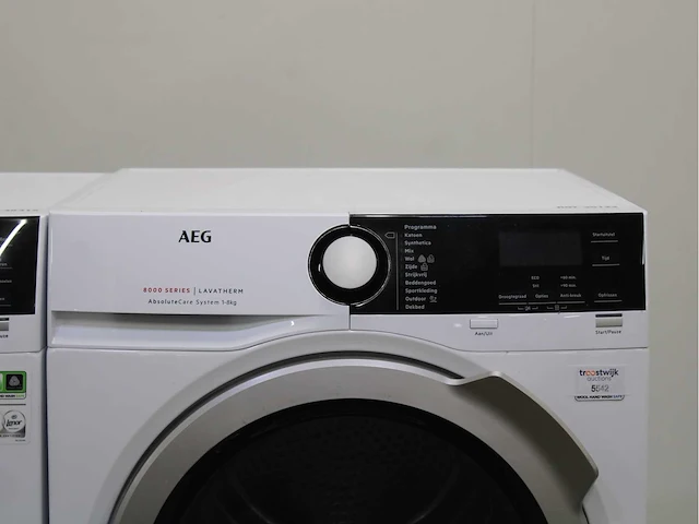 Aeg 8000 series | lavamat ã?komix technology wasmachine & aeg 8000 series | lavatherm absolutecare system wasdroger - afbeelding 6 van  8