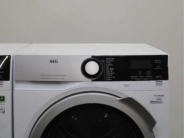 Aeg 8000 series | lavamat ã?komix technology wasmachine & aeg 8000 series | lavatherm absolutecare system wasdroger - afbeelding 6 van  7