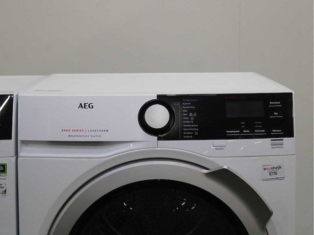 Aeg 8000 series | lavamat ã?komix technology wasmachine & aeg 8000 series | lavatherm absolutecare system wasdroger - afbeelding 6 van  8