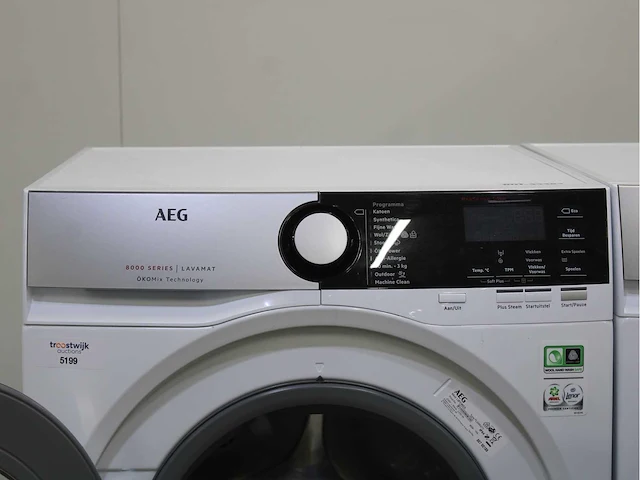 Aeg 8000 series | lavamat ã?komix technology wasmachine & aeg 9000 series | lavatherm fiberpro system 3dscan technology wasdroger - afbeelding 3 van  8