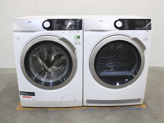 Aeg 8000 series | lavamat ökomix technology universaldose wasmachine & aeg 8000 series | lavatherm absolutecare system wasdroger - afbeelding 1 van  8