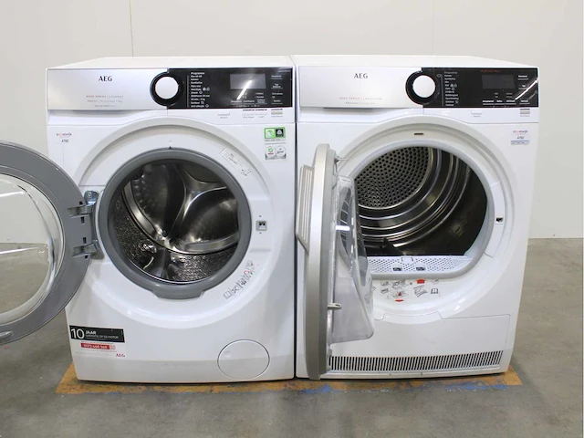 Aeg 8000 series | lavamat ökomix technology universaldose wasmachine & aeg 8000 series | lavatherm absolutecare system wasdroger - afbeelding 2 van  8