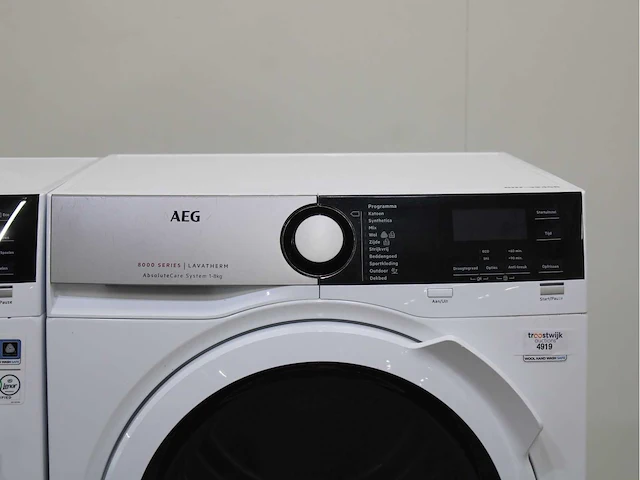 Aeg 8000 series | lavamat ökomix technology wasmachine & aeg 8000 series | lavatherm absolutecare system wasdroger - afbeelding 6 van  8
