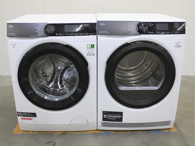 Aeg 8000 series | powercare wasmachine & aeg 8000 series | absolutecare wasdroger - afbeelding 1 van  8