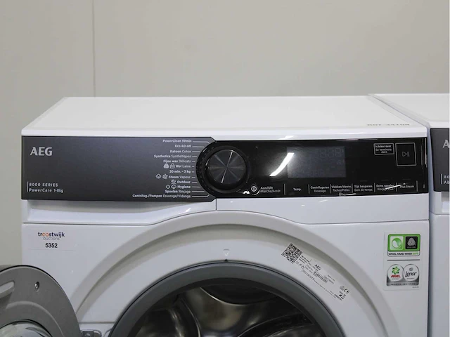 Aeg 8000 series | powercare wasmachine & aeg 8000 series | absolutecare wasdroger - afbeelding 3 van  8