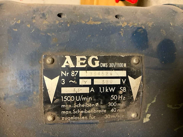 Aeg 87 dubbelsteens slijpmachine - afbeelding 9 van  9