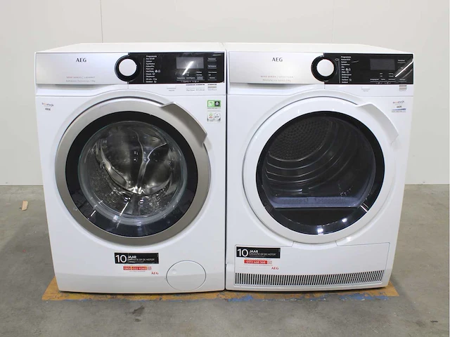 Aeg 9000 series | lavamat softwater technology wasmachine & aeg 8000 series | lavatherm absolutecare system wasdroger - afbeelding 1 van  8