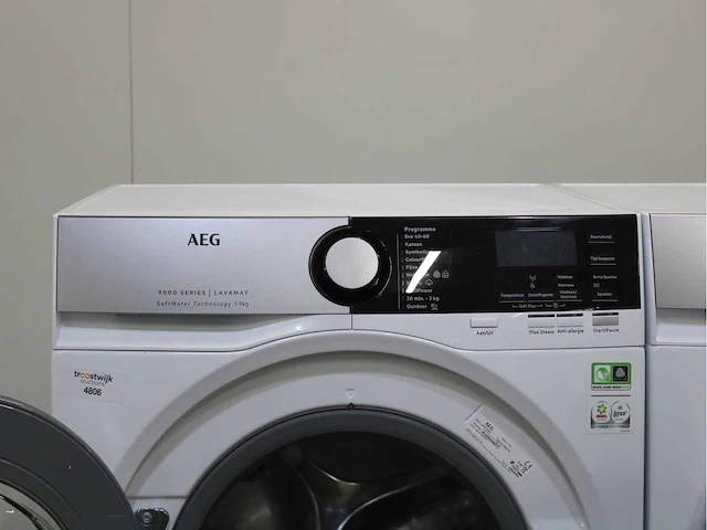 Aeg 9000 series | lavamat softwater technology wasmachine & aeg 8000 series | lavatherm absolutecare system wasdroger - afbeelding 3 van  8