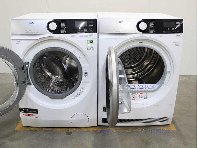 Aeg 9000 series | lavamat softwater technology wasmachine & aeg 8000 series | lavatherm absolutecare system wasdroger - afbeelding 2 van  8