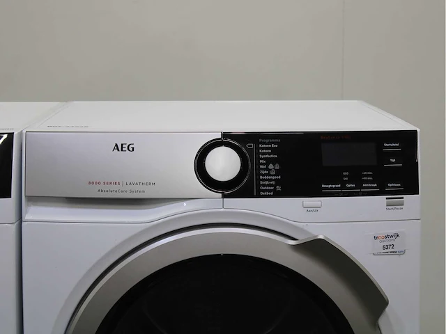 Aeg 9000 series | lavamat softwater technology wasmachine & aeg 8000 series | lavatherm absolutecare system wasdroger - afbeelding 6 van  8