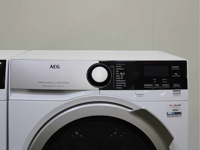 Aeg 9000 series | lavamat softwater technology wasmachines & aeg 8000 series | lavatherm absolutecare system wasdrogers - afbeelding 6 van  8