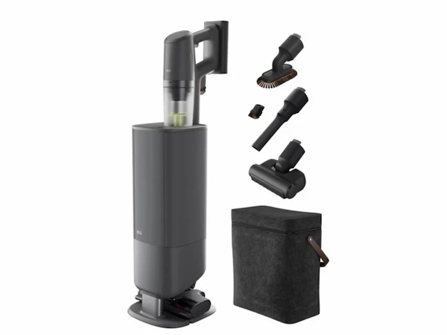 Aeg ap83ab25dg animal 8000 steelstofzuiger automatisch leegstation 4 mondstukken grijs - afbeelding 1 van  3