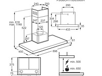 Aeg dbe0900m wandschouwkap (motorloos) - afbeelding 2 van  2