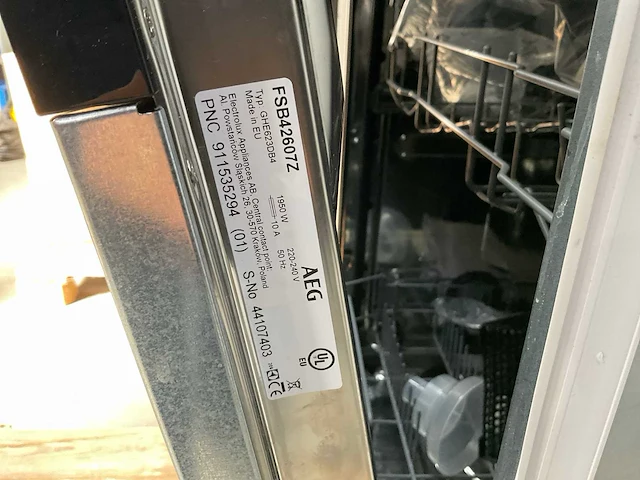 Aeg fsb42607z vaatwasser - afbeelding 7 van  7