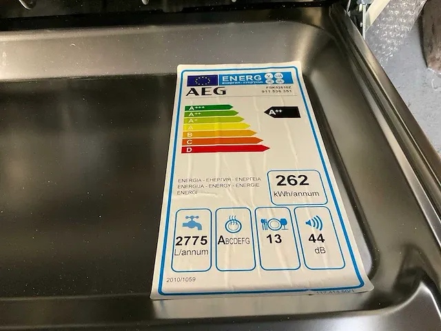 Aeg fsk52610z inbouw vaatwasser - afbeelding 2 van  7